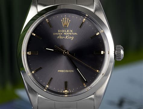 rolex air king 5500 grey dial|vintage rolex air king 5500.